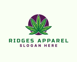 Hemp Cannabis Leaf logo design