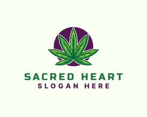 Hemp Cannabis Leaf logo design