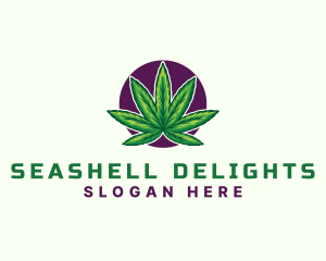 Hemp Cannabis Leaf logo design