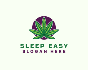 Hemp Cannabis Leaf logo design