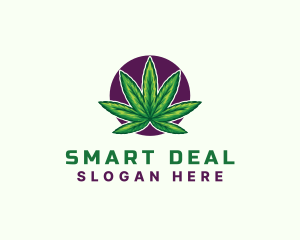 Hemp Cannabis Leaf logo design