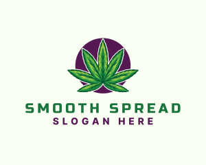 Hemp Cannabis Leaf logo design