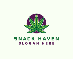 Hemp Cannabis Leaf logo design