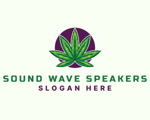 Hemp Cannabis Leaf logo design