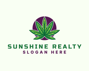 Hemp Cannabis Leaf logo design