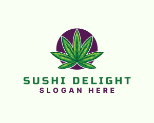 Hemp Cannabis Leaf logo design