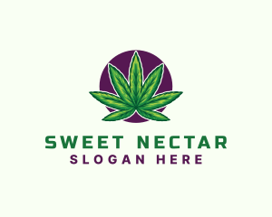 Hemp Cannabis Leaf logo design