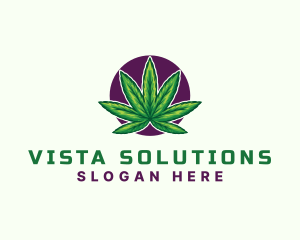 Hemp Cannabis Leaf logo design