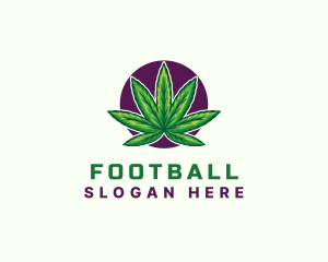 Plantation - Hemp Cannabis Leaf logo design
