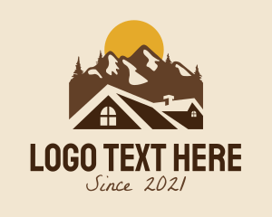 Rural - Mountain House Travel logo design