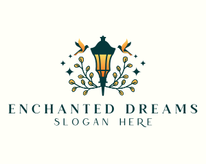 Enchanted - Enchanted Lantern Lamp logo design