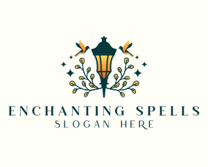 Enchanted Lantern Lamp logo design