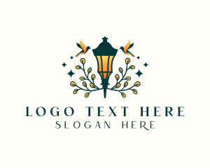 Light - Enchanted Lantern Lamp logo design