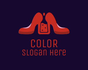 Alchohol - Red Heels Liquor logo design