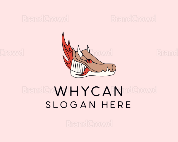Fire Dragon Sneakers Logo