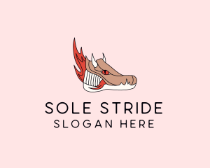 Sneakers - Fire Dragon Sneakers logo design