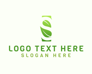 Vegan - Nature Leaf Eco logo design