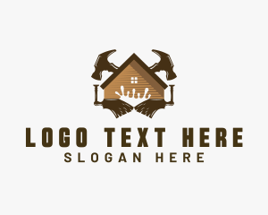 Contractor - Hammer Paintbrush Renovation logo design