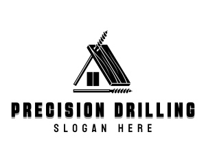 Drilling - Builder Drill Carpentry logo design