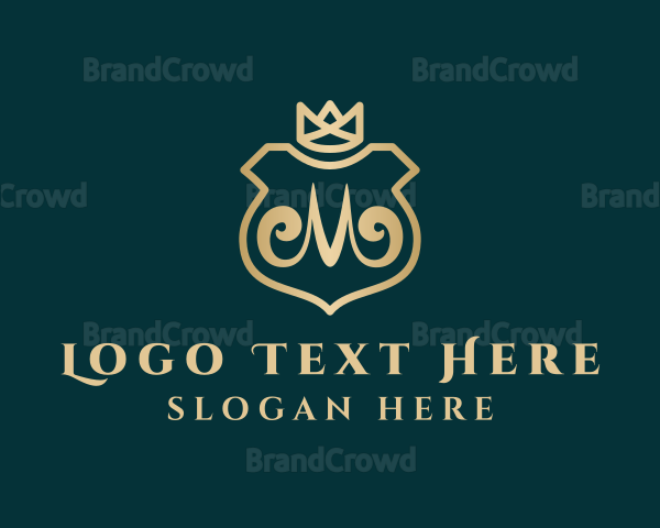 Stylist Crown Letter M Logo
