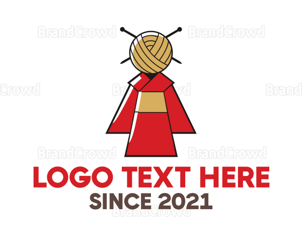 Japanese Kimono Clothes Logo