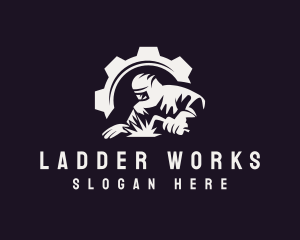 Welder Fabrication Ironwork logo design