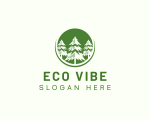 Sustainability - Sustainable Pine Tree Forest logo design