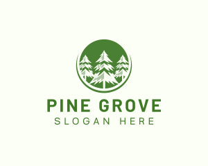 Sustainable Pine Tree Forest logo design