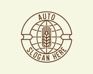 Vegetable - World Agriculture Wheat logo design