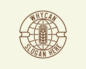Produce - World Agriculture Wheat logo design