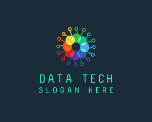 Data - Data Communication Circuit logo design