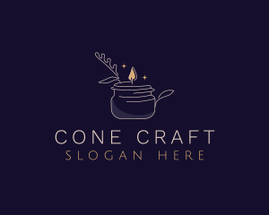 Candle Light Floral logo design