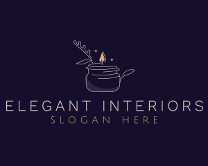 Candle Light Floral logo design