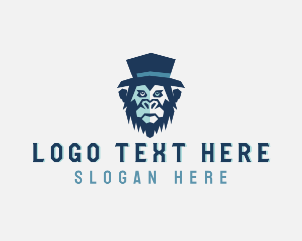Hat - Monkey Ape Hat logo design