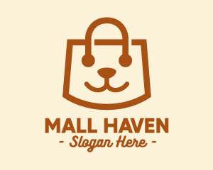 Cute Puppy Bag  logo design