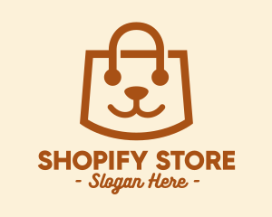 Cute Puppy Bag  logo design