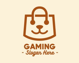 Pet Shop - Cute Puppy Bag logo design
