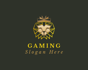 Geometric King Lion Logo