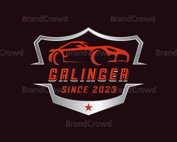 Racing Car Garage Logo