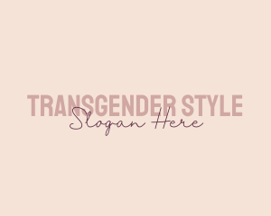 Feminine Style Brand logo design