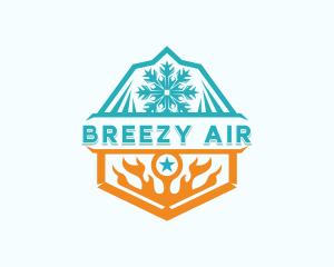 Air Conditioning Temperature logo design