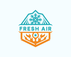 Air Conditioning Temperature logo design