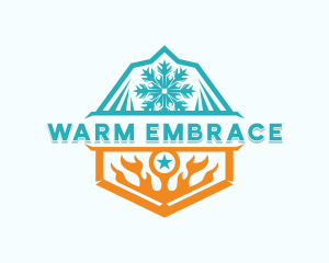 Air Conditioning Temperature logo design