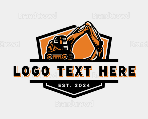 Heavy Mining Excavator Logo