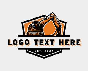 Heavy Duty - Heavy Mining Excavator logo design