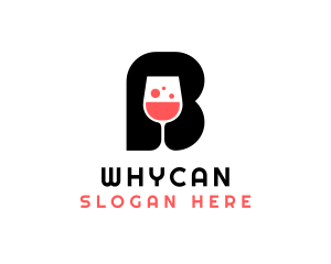 Night Club - Wine Bar Letter B logo design