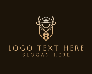 Investment - Crown Deer Advisory logo design