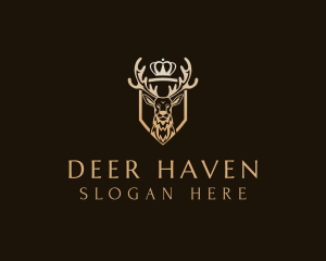 Deer - Crown Deer Advisory logo design