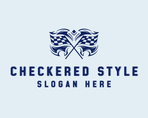 Checkered - Racer Flag Motorsport logo design