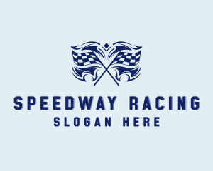 Motorsport - Racer Flag Motorsport logo design